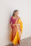 Aakruti Magenta & Yellow
