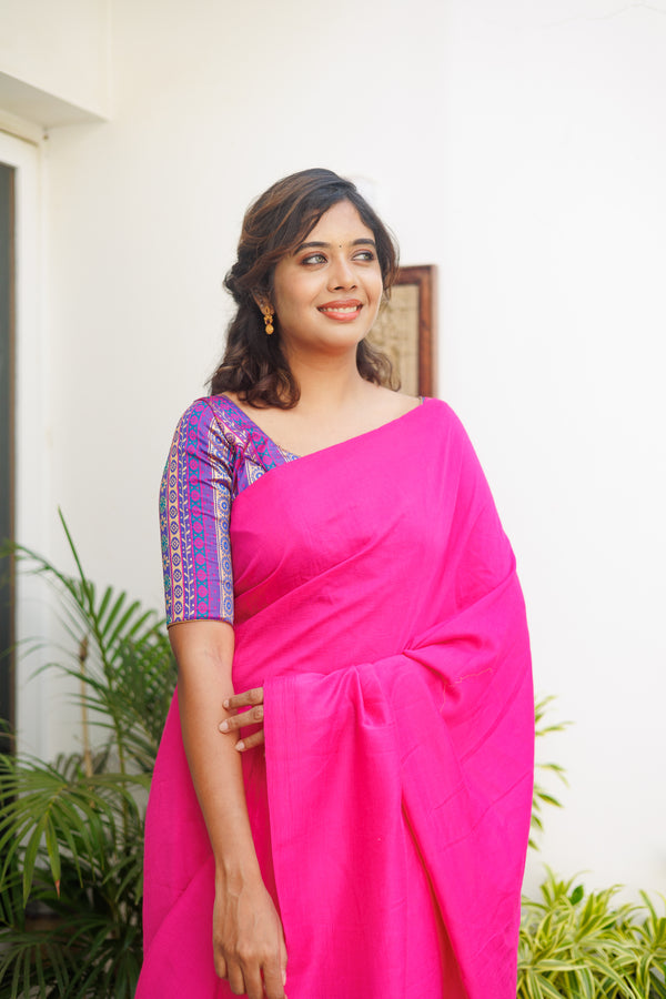 Pratiksha Violet Pink Brocade Blouse
