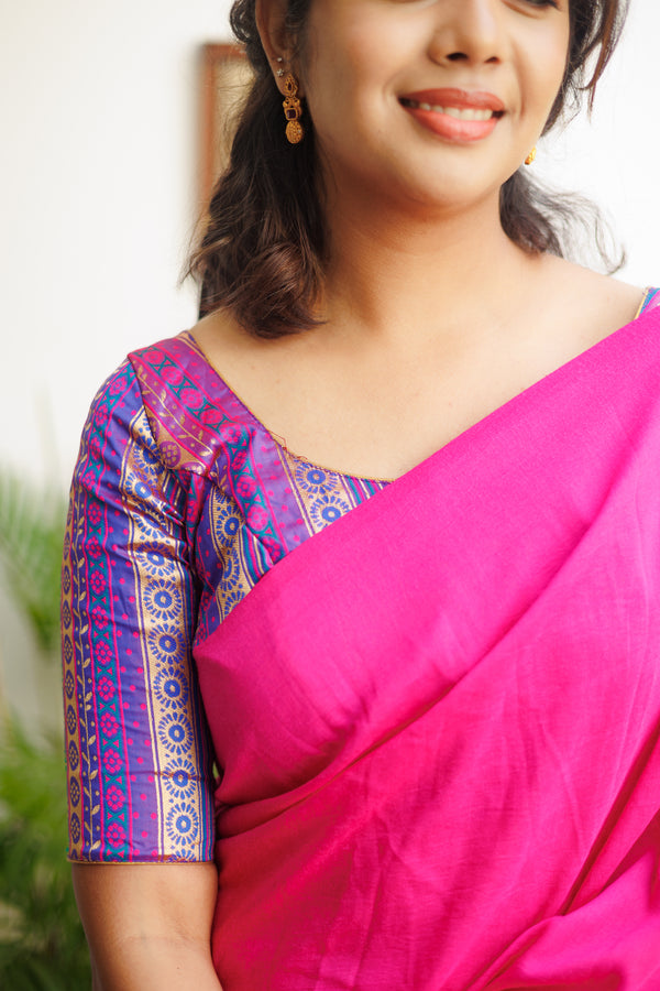 Pratiksha Violet Pink Brocade Blouse