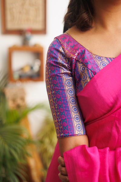 Pratiksha Violet Pink Brocade Blouse