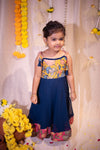Ishani Teal with Yellow Mini