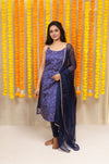 Sarika Blue Bandhini Kurti
