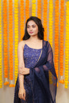 Sarika Blue Bandhini Kurti