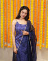 Sarika Blue Bandhini Kurti