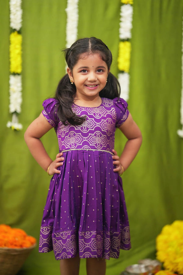 Pravya Violet Frock mini