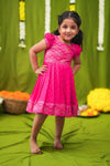 Pravya pink Frock mini
