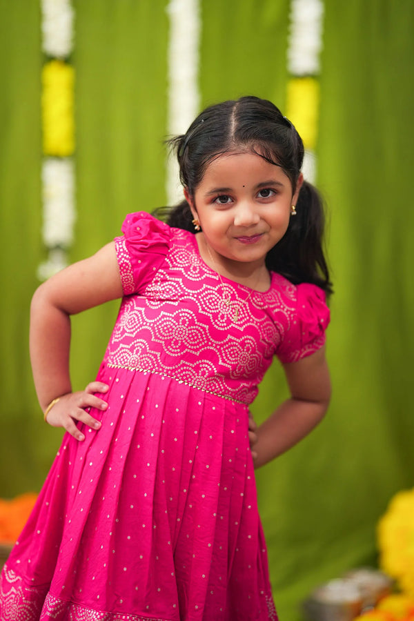 Pravya pink Frock mini