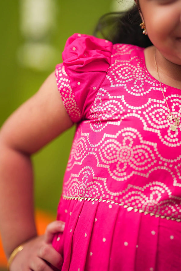 Pravya pink Frock mini