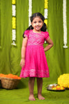 Pravya pink Frock mini