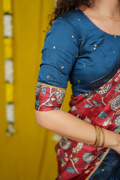 Manaswini Teal Lehenga Set