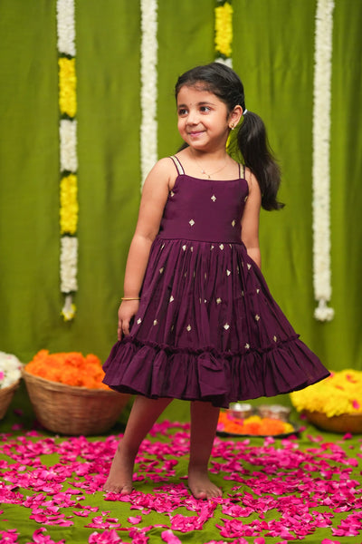Meera Wine Frock Mini