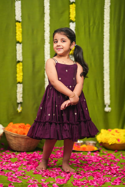 Meera Wine Frock Mini