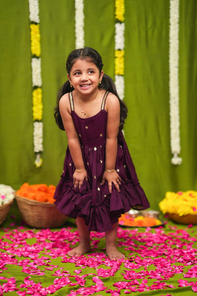 Meera Wine Frock Mini