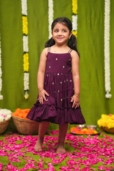 Meera Wine Frock Mini