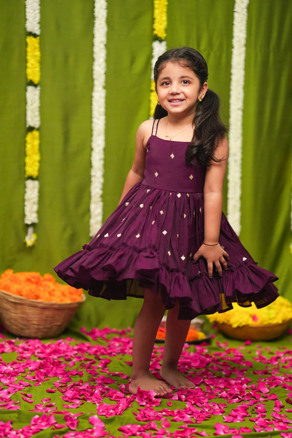 Meera Wine Frock Mini