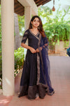 Anjana Navy Dress