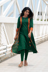 Kanchana Green Mangalagiri Kurti