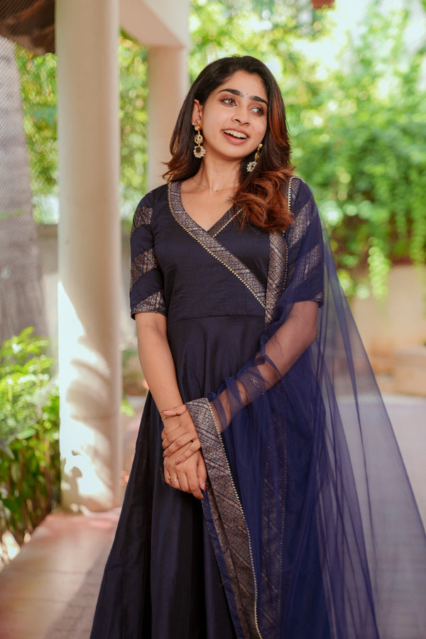Anjana Navy Dress