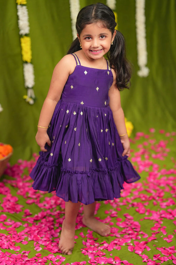 Meera violet Frock Mini