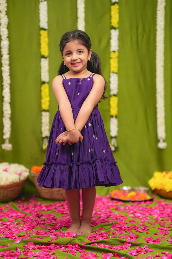Meera violet Frock Mini