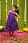 Meera violet Frock Mini