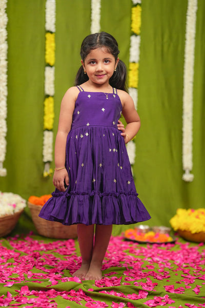 Meera violet Frock Mini