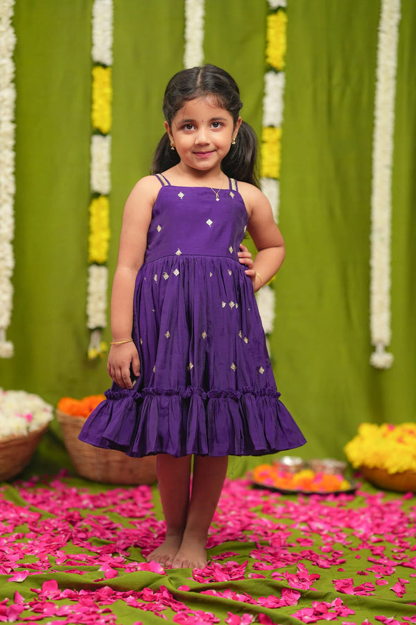 Meera violet Frock Mini