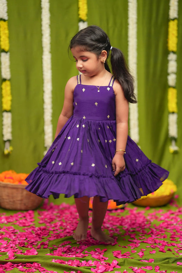 Meera violet Frock Mini