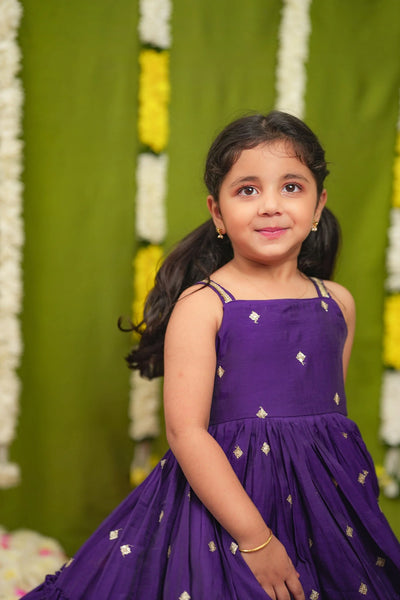 Meera violet Frock Mini