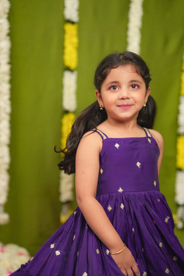 Meera violet Frock Mini