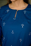 Pranjal Navy Blue Kurta Set