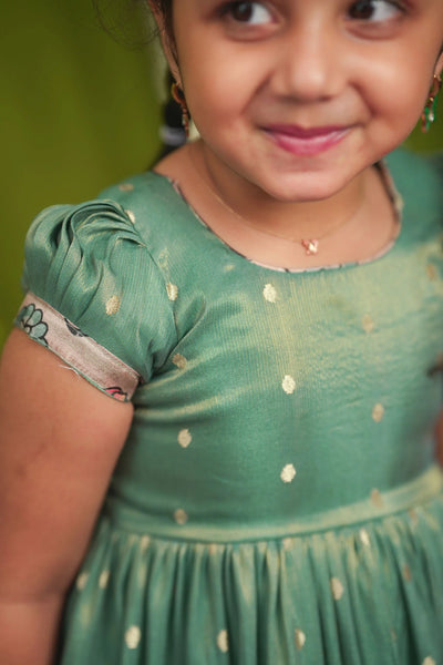 Charita Pastel green Frock Mini