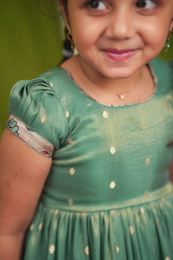Charita Pastel green Frock Mini