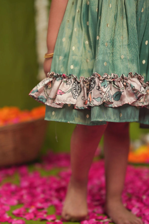 Charita Pastel green Frock Mini