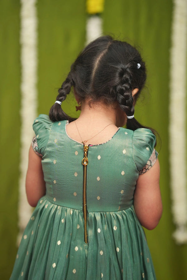 Charita Pastel green Frock Mini