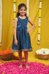 Mrinalini Blue Frock Mini