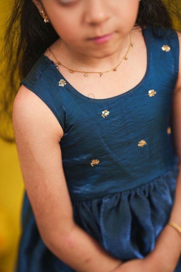 Mrinalini Blue Frock Mini