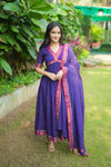 Avanti Royal Purple Anarkali Kurta Set