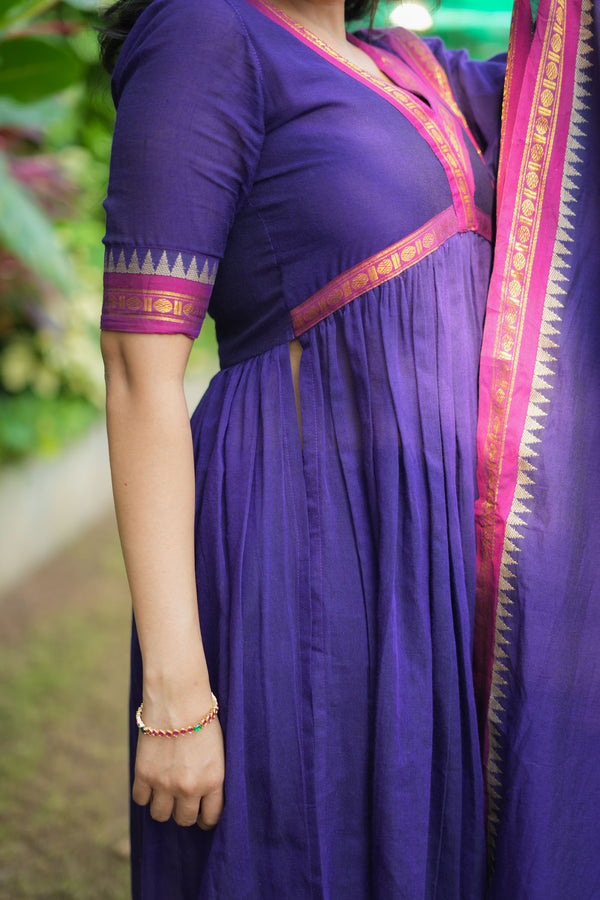 Avanti Royal Purple Anarkali Kurta Set