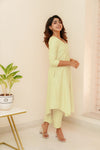 Charu Cream Kurti Set