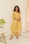 Charu Gold Kurti Set