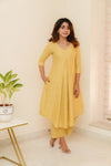 Charu Gold Kurti Set