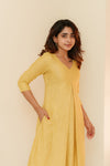 Charu Gold Kurti Set