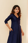 Charu Navy Kurti Set