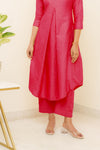 Charu Coral Pink Kurti Set