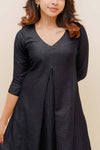 Charu Black Kurti Set