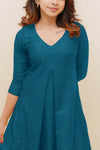 Charu Teal Kurti Set