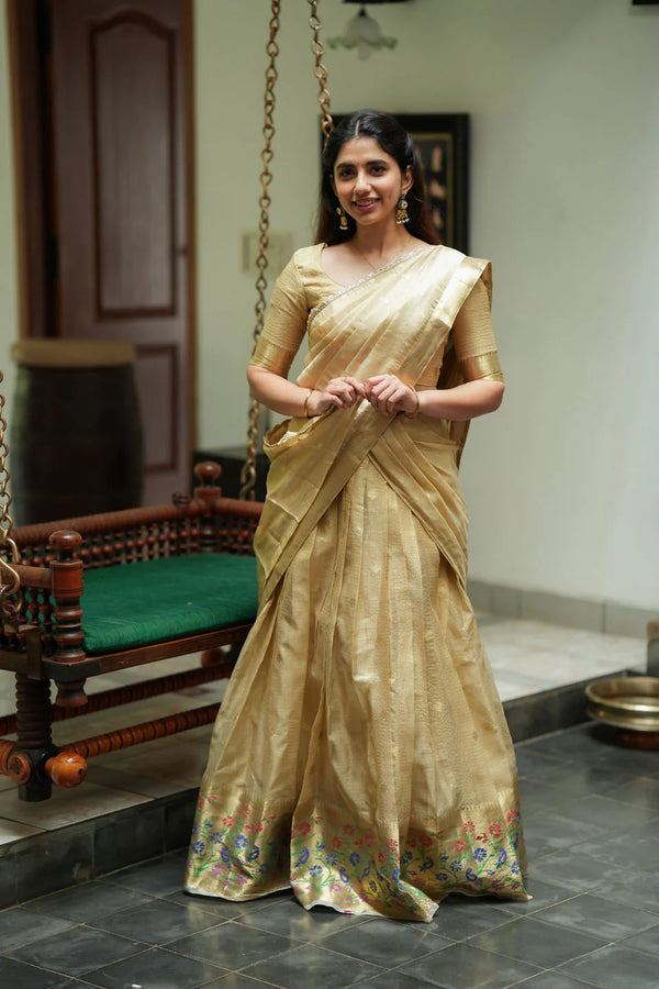 Sarasvati Gold Halfsaree