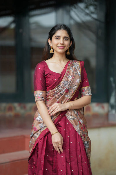 Manaswini Red Lehenga Set
