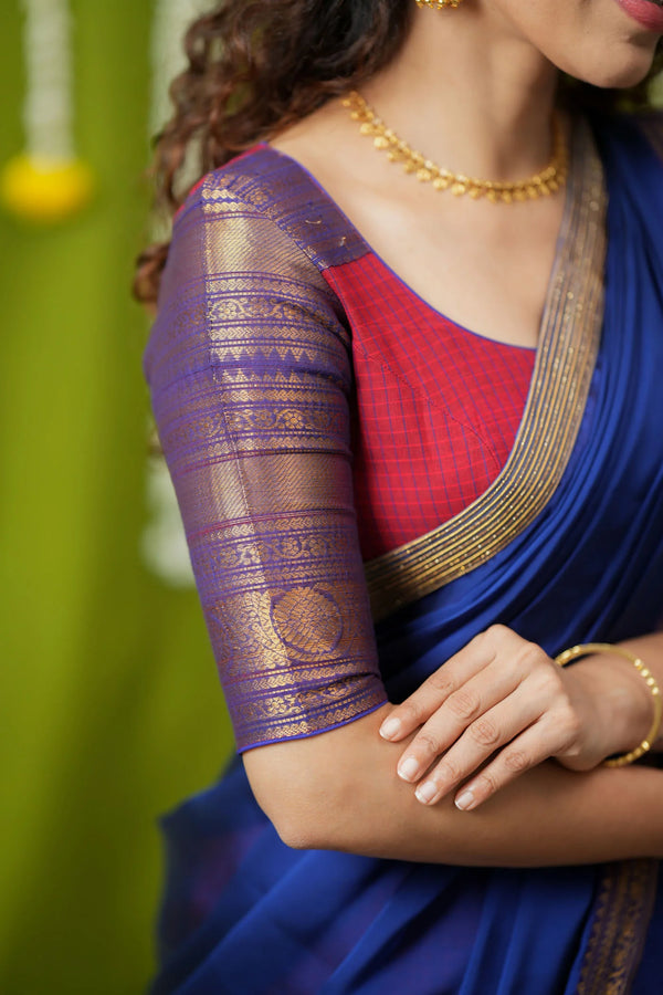 Esha Red check Halfsaree (Set of 3)